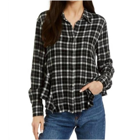 Drew Women's Skylar Plaid Long sleeve Top - Picture 1 of 10